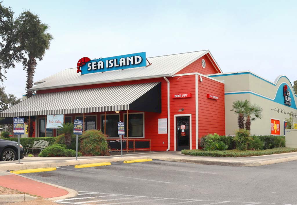 The Sea Island Shrimp House location at Bandera