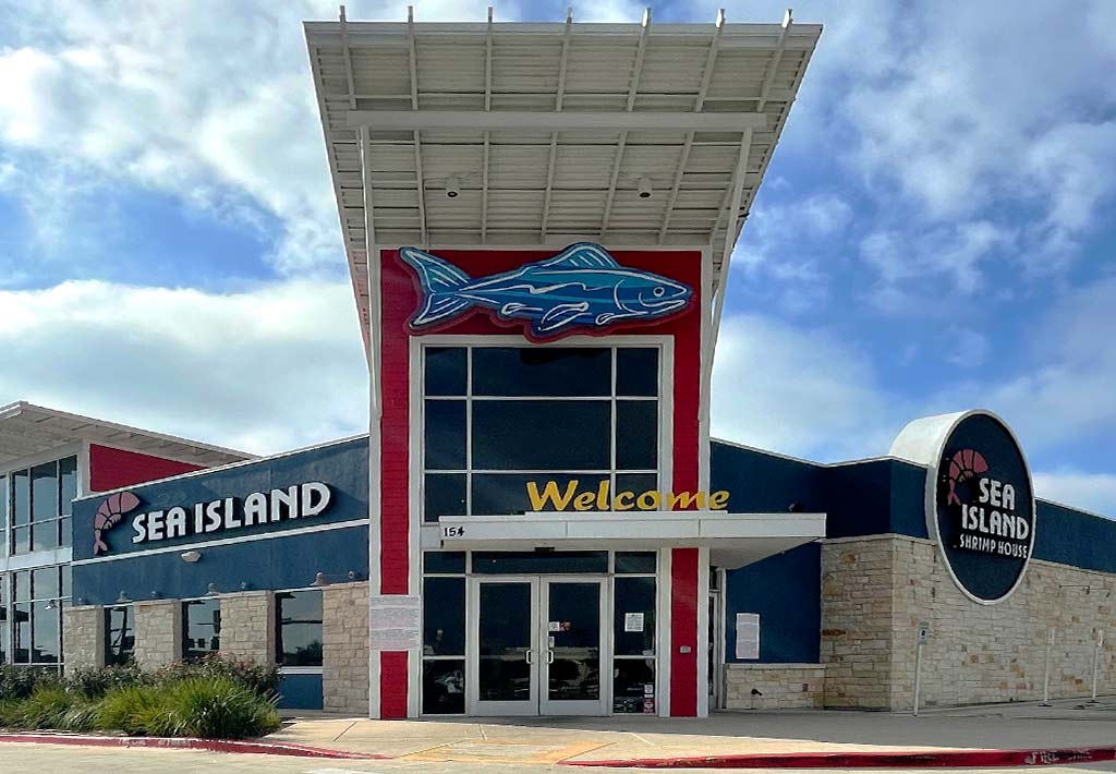 The Sea Island Shrimp House location in New Braunfels at Creekside